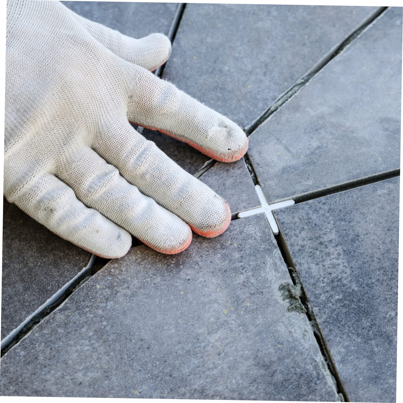 BESTonZON Entretoises Croisées Pose Précise et Rapide Lot de 10000 en Pe Blanc, Réutilisables, pour Carrelage, pour Pose de Carrelage au Sol
