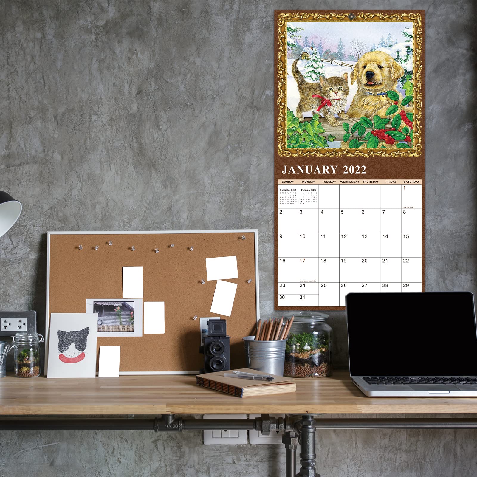 2022 Calendar Baby Animals Wall Calendar 2022, Jan 2022 Dec 2022 with Thick & Sturdy Paper