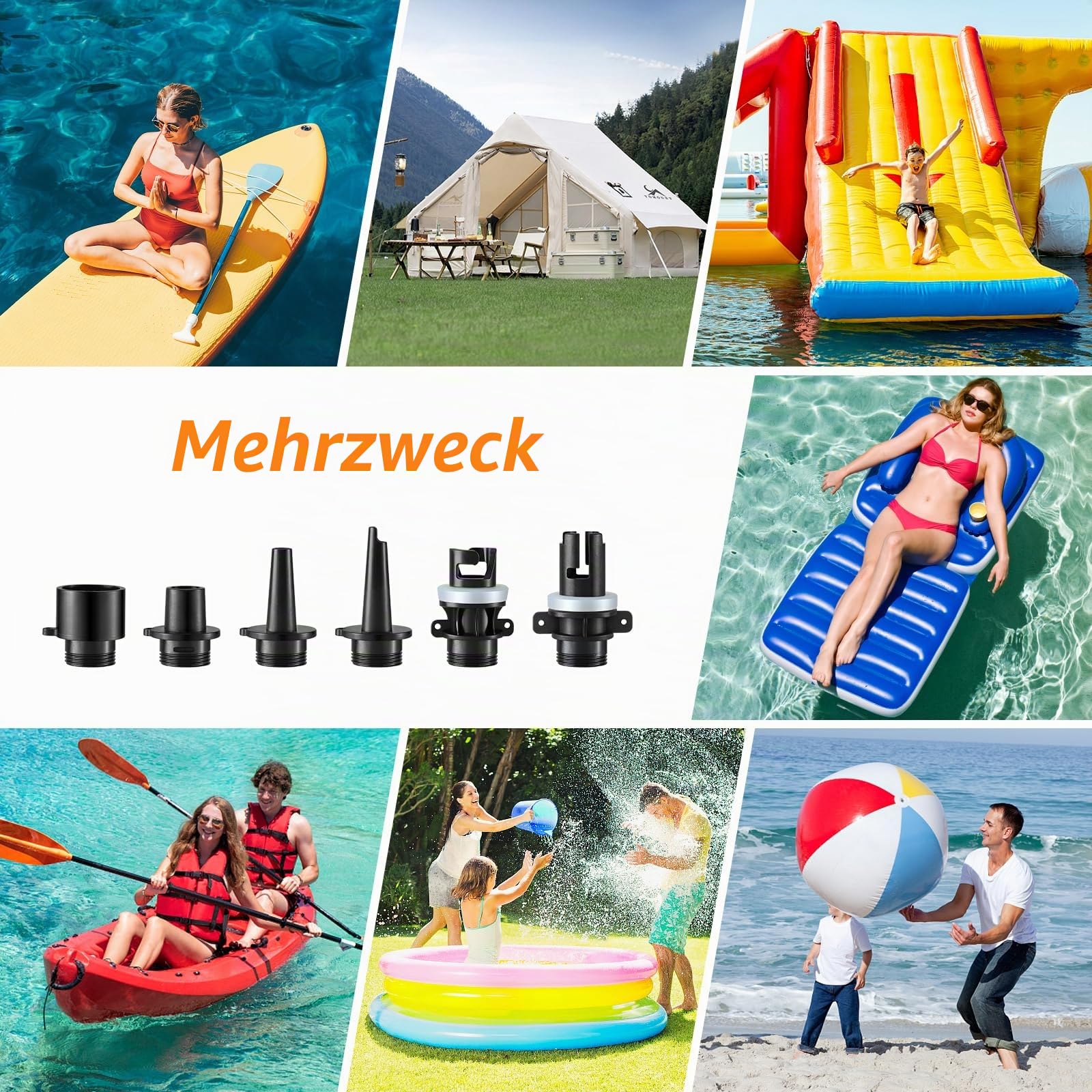 PELLOR Elektrische SUP Pumpe, 22 PSI Tragbare SUP Luftpumpe mit Akku, zweistufiges Aufblasen und Entleeren, Auto-Off für Aufblasbare Stand Up Paddle Boards,Kajaks,Zelte,Boote