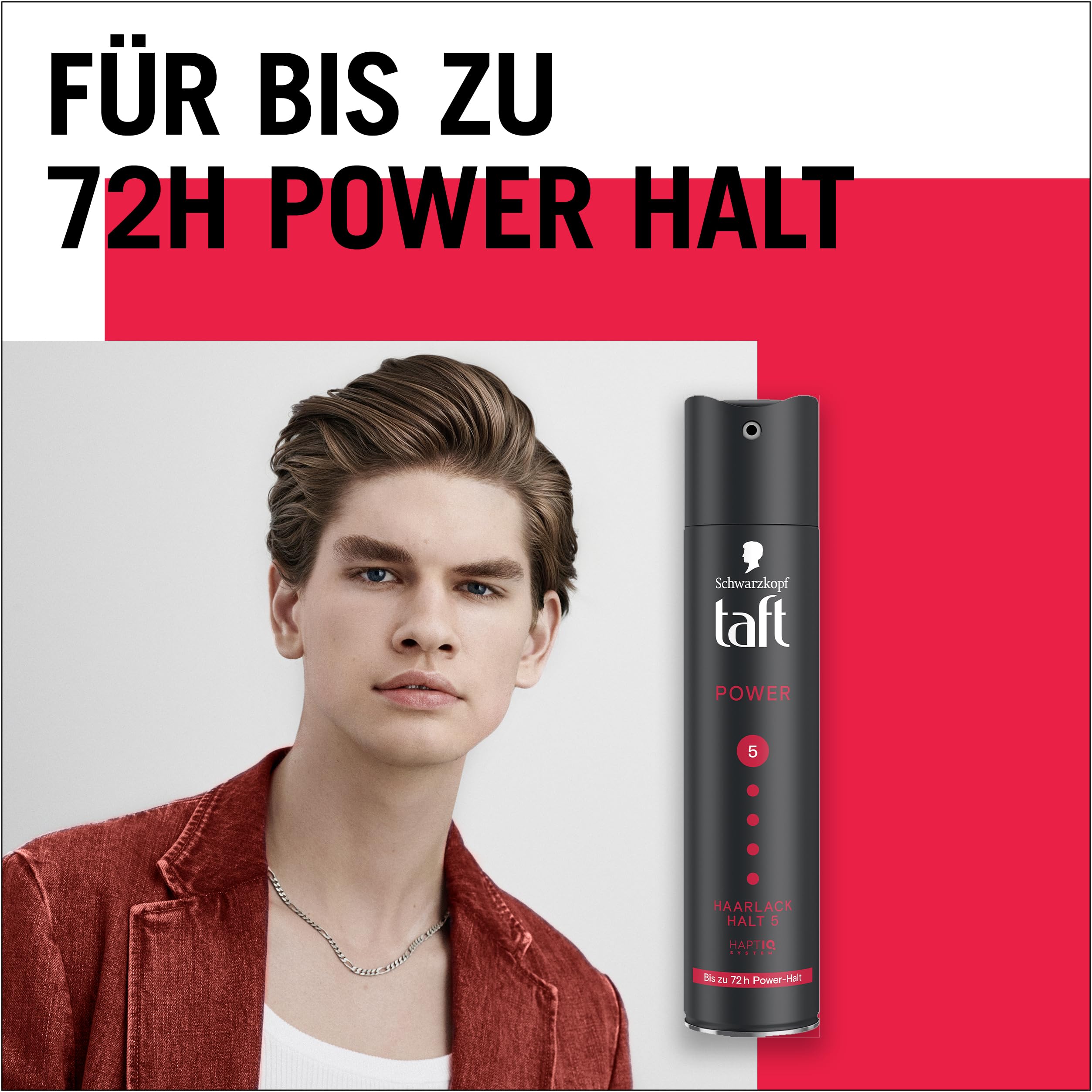 TAFT Schwarzkopf Haarlack Power (12x 250 ml), Haltegrad 5 Haarstyling, Haarspray für alle Haartypen, bis zu 72 Stunden starker Halt, vegane Formel*