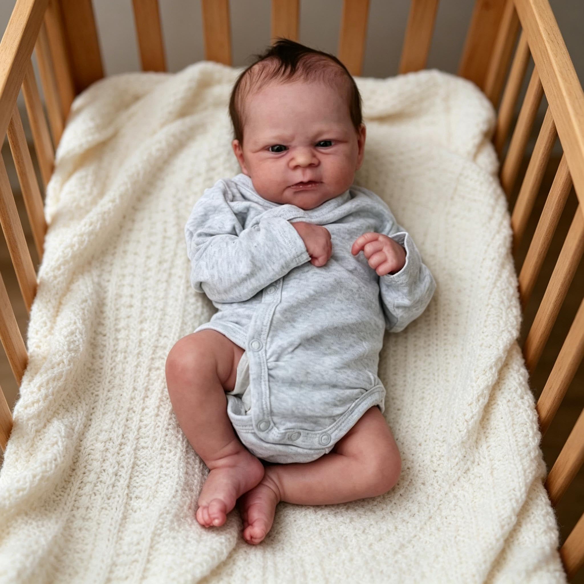 RXDOLL Realistyczne lalki Reborn Baby Dolls winylowe na całe ciało, dla dziewczynki, realistyczne lalki dla noworodków, na całe ciało, silikonowa, wodoodporna zabawka z zestawami do karmienia dla