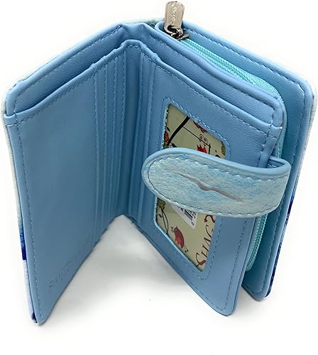 Vista 6 de Shag Wear Mystic Dolphin - Cartera pequeña de verano para mujeres y adolescentes, vegana, color azul sintético, 4.5 pulgadas, Mystic Dolphin Azul