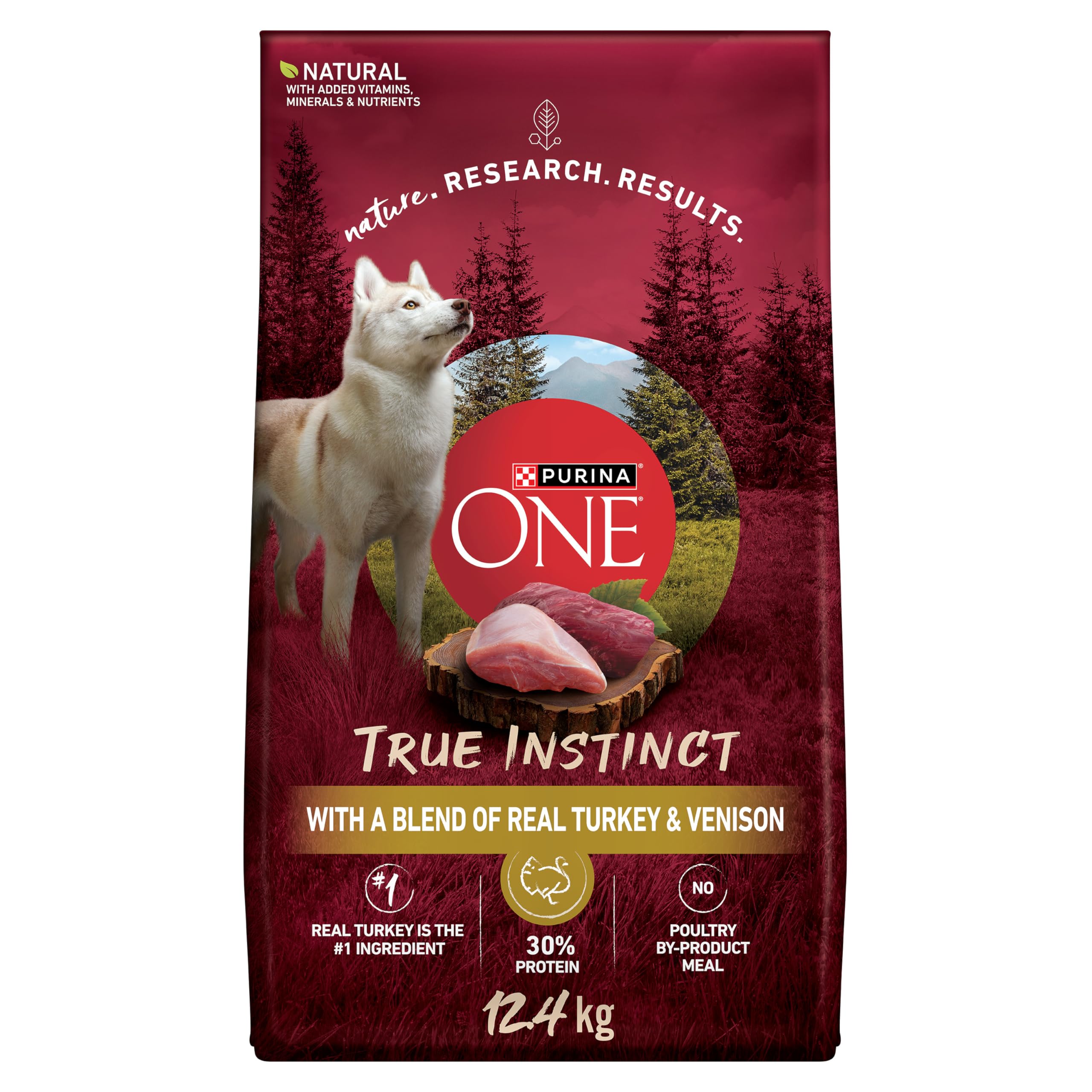 Purina ONE True Instinct High Protein Dry Dog Food, Turkey & Venison - 12.4 kg Bag (1 Pack) image 6