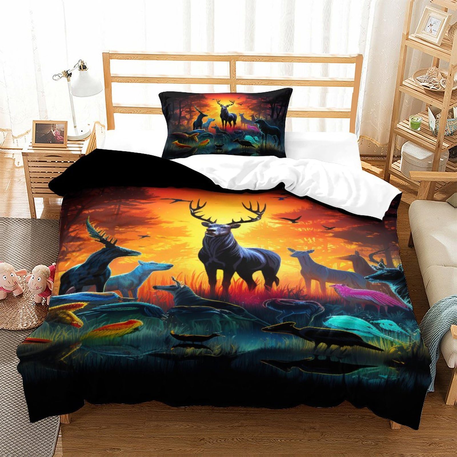 Housse de couette jungle 3D pour transformer la chambre des enfants en une aventure sauvage