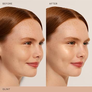 ILIA - Lightshift Cream Highlighter (Glint - Soft Champagne, 0.27 oz | 7.8 g) | 12-HR Wear | Cream to Powder | Blurring, Blendable, Weightless | Safe for Sensitive Skin, Clean, Cruelty-Free & Vegan