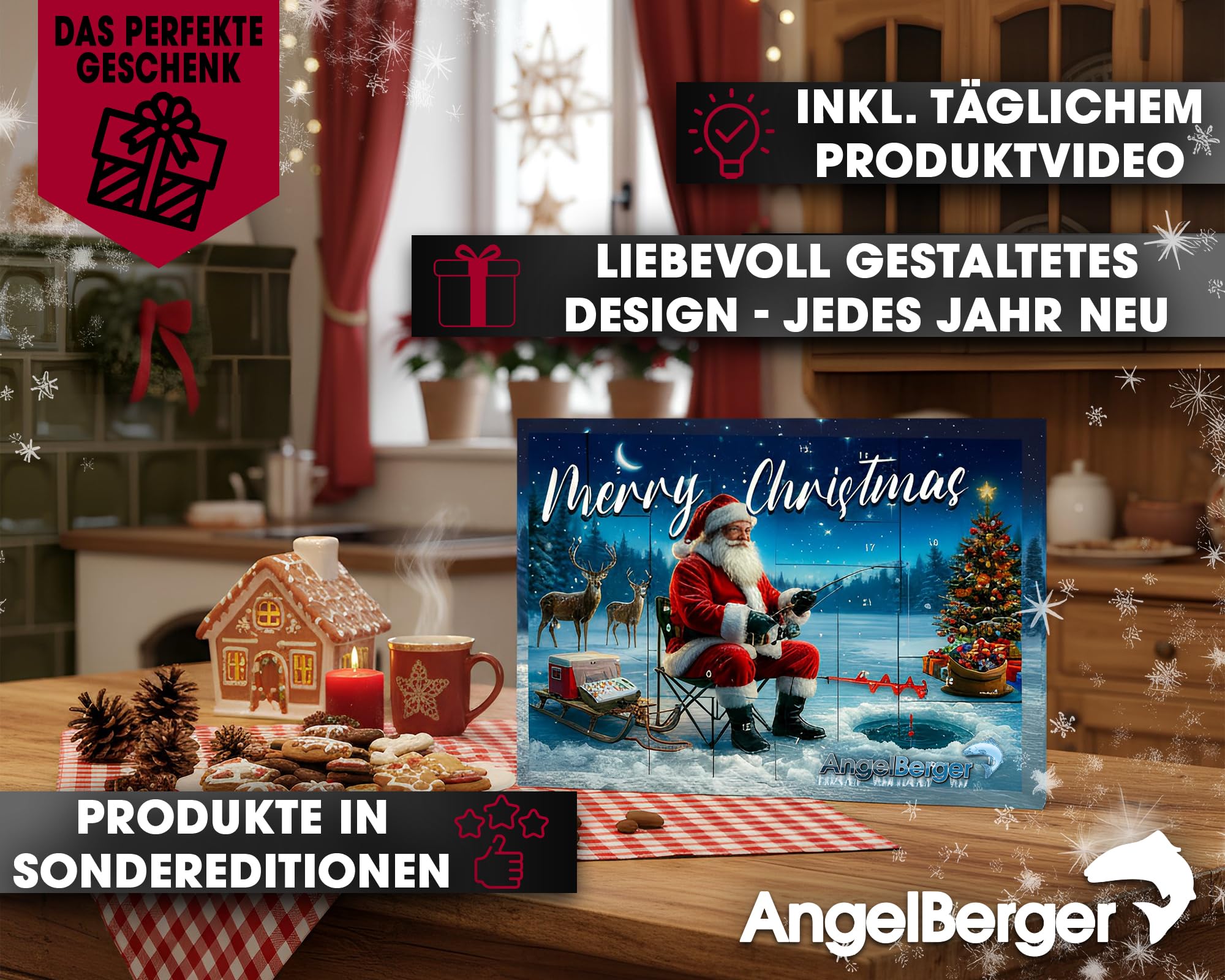 Angel Berger Adventskalender Weihnachtskalender Angelkalender (Angel Berger Adventskalender Allround)