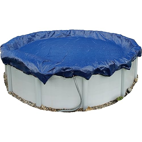 Blue Wave BWC908 Gold 15-Year 24-ft Round Above Ground Pool Winter Cover,Royal Blue
