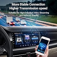 Vista 7 de Estéreo de auto con Android de 9 pulgadas, doble Din, CarPlay inalámbrico y Android Auto, pantalla táctil universal estéreo para automóvil con WiFi