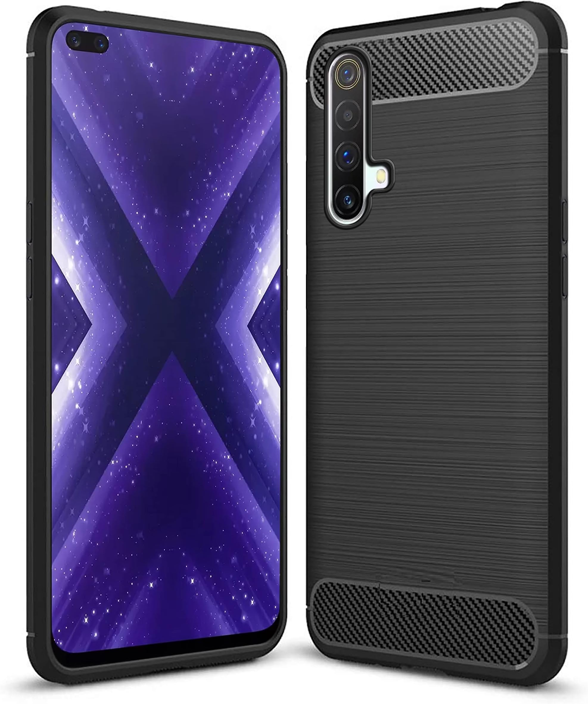Zapcase Back Cover Case for Realme X3 / Realme X3 SuperZoom | Compatible for Realme X3 / Realme X3 SuperZoom Back Cover Case | 360 Degree Protection | Soft and Flexible (TPU | Matte Black)