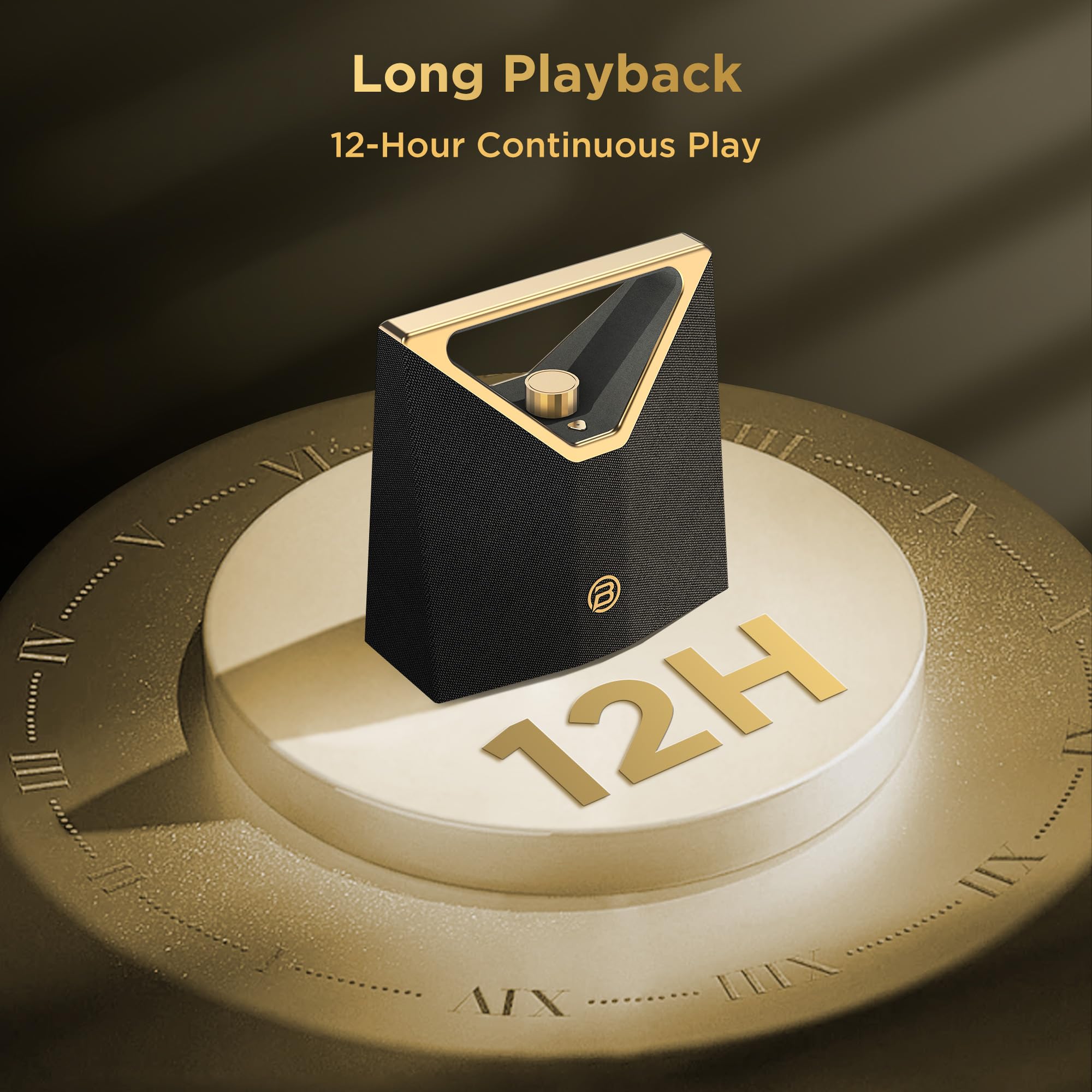 BUGANI Brief Plus Cassa Bluetooth Potente Portatile 80W, Autonomia Riproduzione 12 Ore, Bluetooth Broadcast 100+ Connection, Subwoofer, Supporta Funzioni AUX/USB, Altoparlante Esterno per Feste