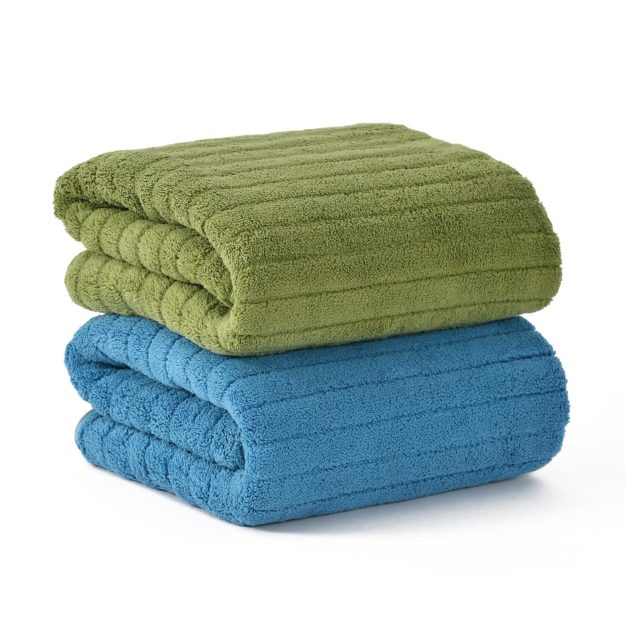 UrbanLeaf Stripe Microfiber Hand Towels, Gym & Workout Towels, Pack of 2 Multicolor 5-image-17