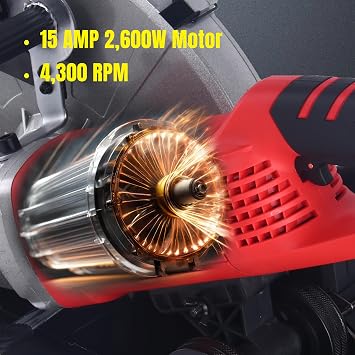 Steel Force KPC 3551 Portable 14 Wet/Dry Electric Corded Circular Concrete Saw/Power Angle Cutter 2600W w/Water Line & Guide Roller (With Blade)