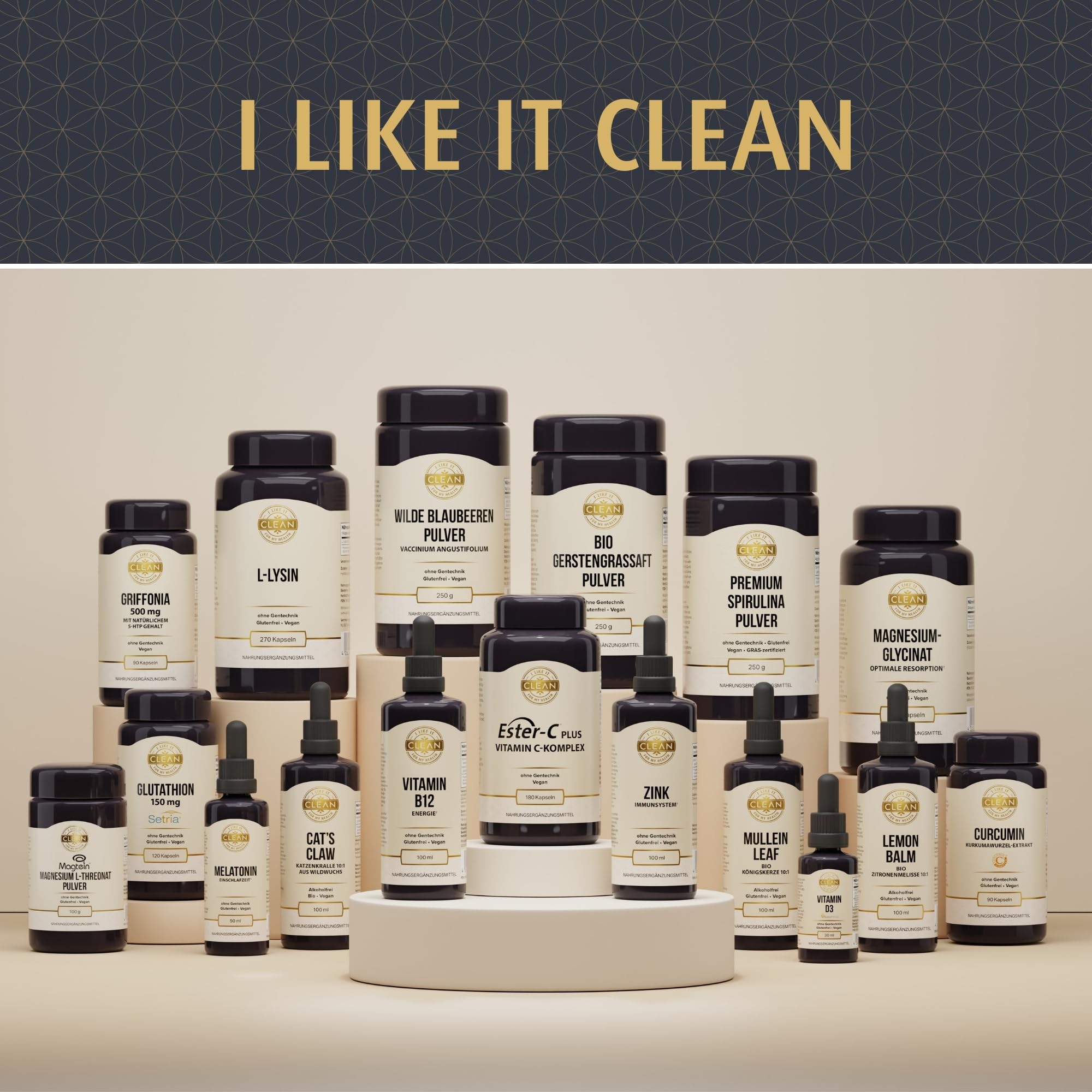 I-like-it-Clean® - Magtein® Magnesium L-Threonat Pulver - 100gr - klinisch geprüfter & patentierter Markenrohstoff (Magtein®) - vegan, reines Pulver ohne Zusatzstoffe, optimale Bioverfügbarkeit