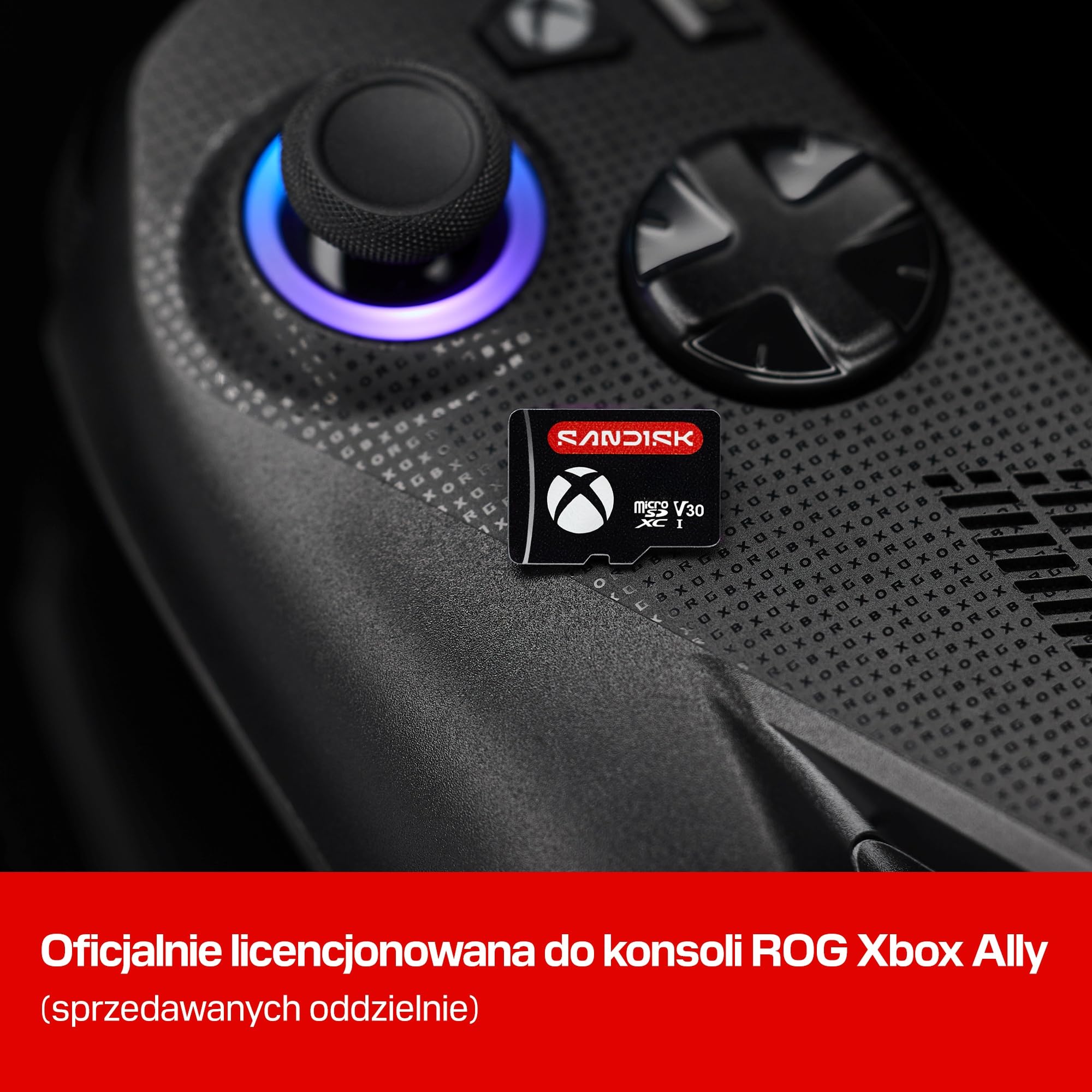 SANDISK Karta microSD do konsoli ROG Xbox Ally (X) 512 GB, oficjalna licencja Xbox (prędkości odczytu do 200 MB/s2, prędkości zapisu do 140 MB/s)