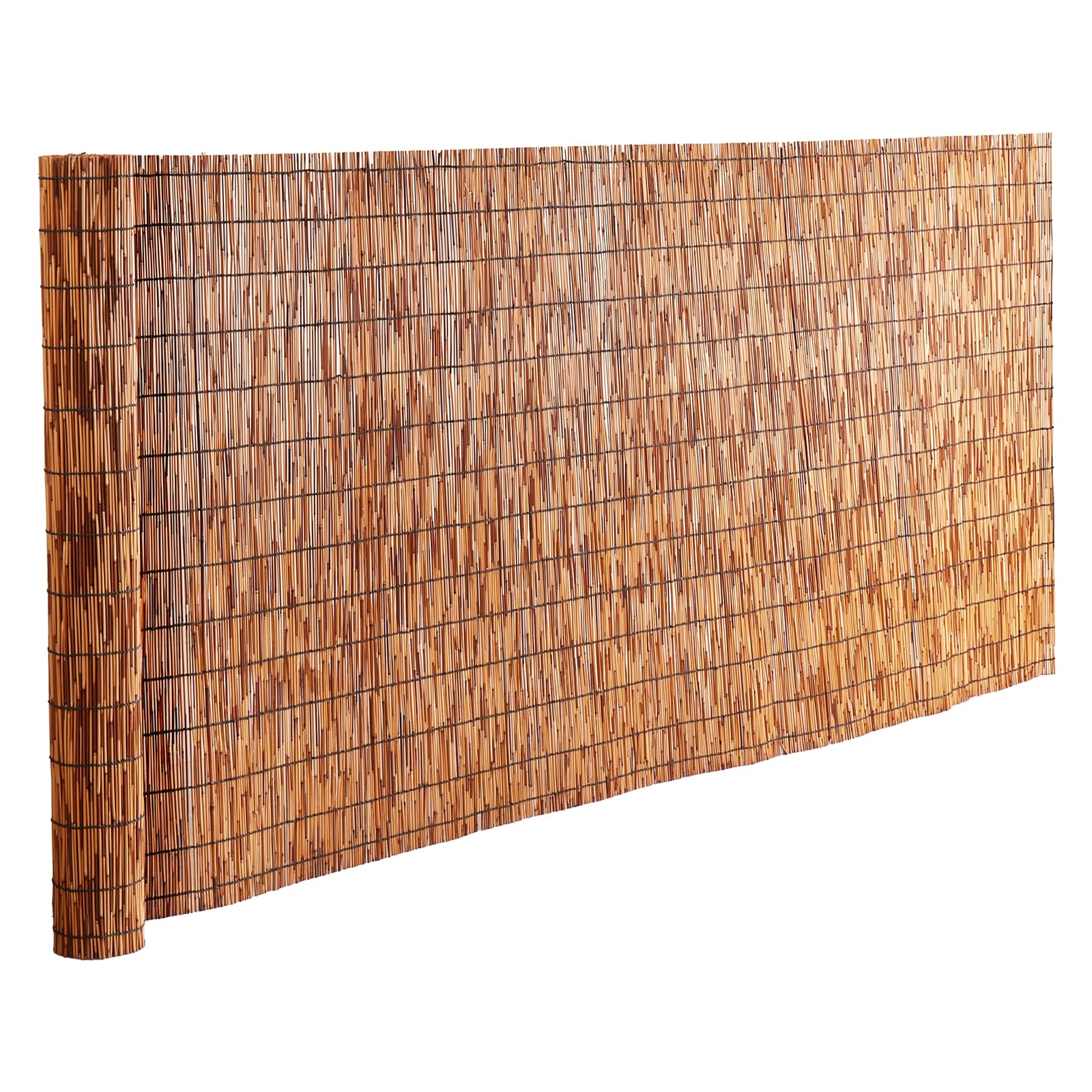 VEVOR Recinzione in Canniccio Naturale, 5 x 1,7 m, Schermo Privacy in Canniccio, Frangivista per Balcone, Frangivista Decorativo per Terrazza Esterna, Divisorio da Giardino, Paesaggistica, Marrone