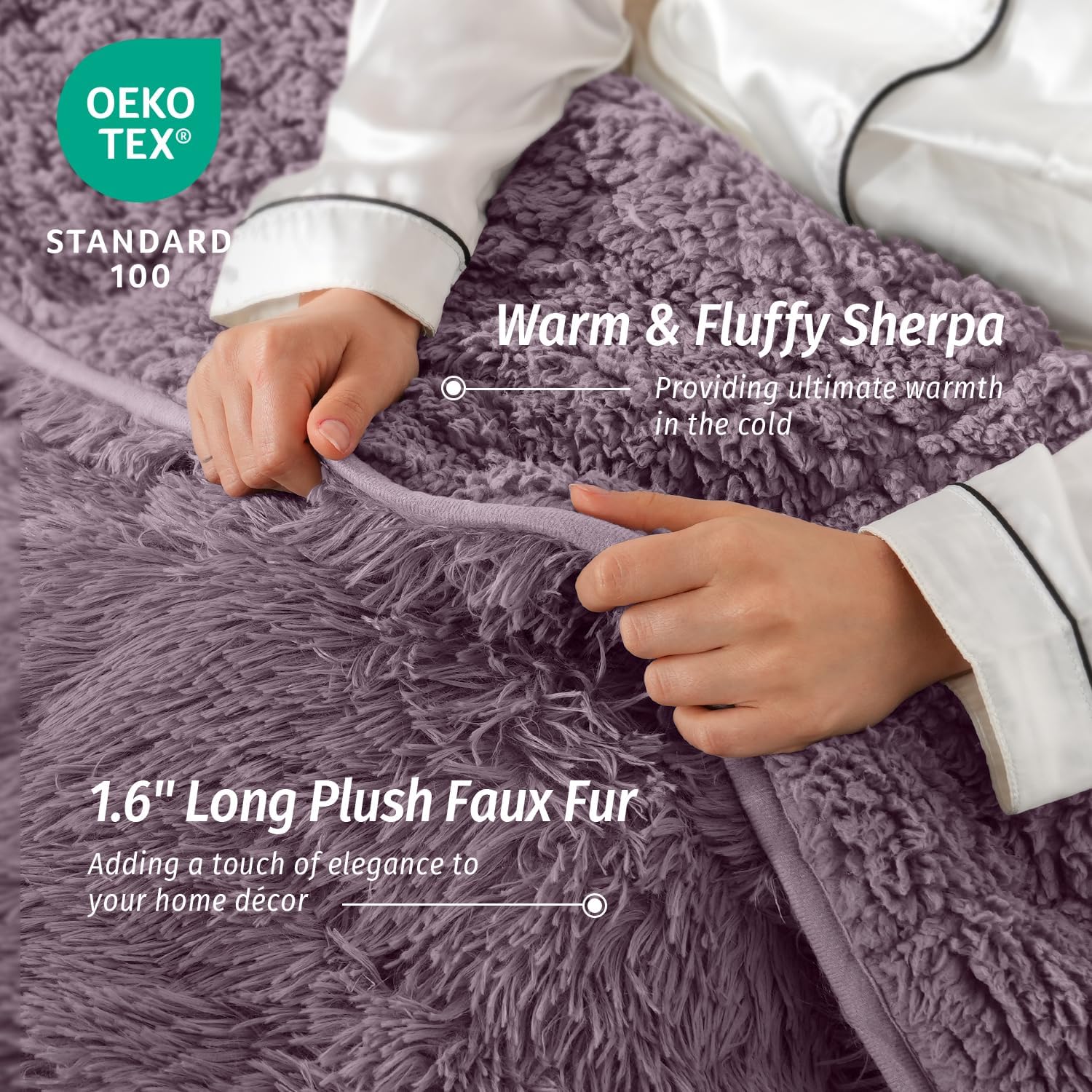 Wemore Shaggy Long Fur Faux Fur Weighted Blanket, Jamaica Ubuy