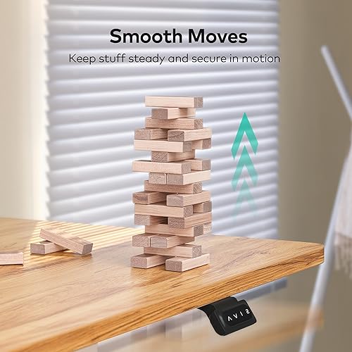 Miniatura 23 de FEZIBO Escritorio eléctrico de pie ajustable en altura, escritorio de pie de 40 x 24 pulgadas, escritorio de computadora de oficina en casa con