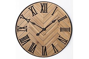 24" Outdoor Wall Clock: Enhance Your Patio's Appeal with Rustic Charm