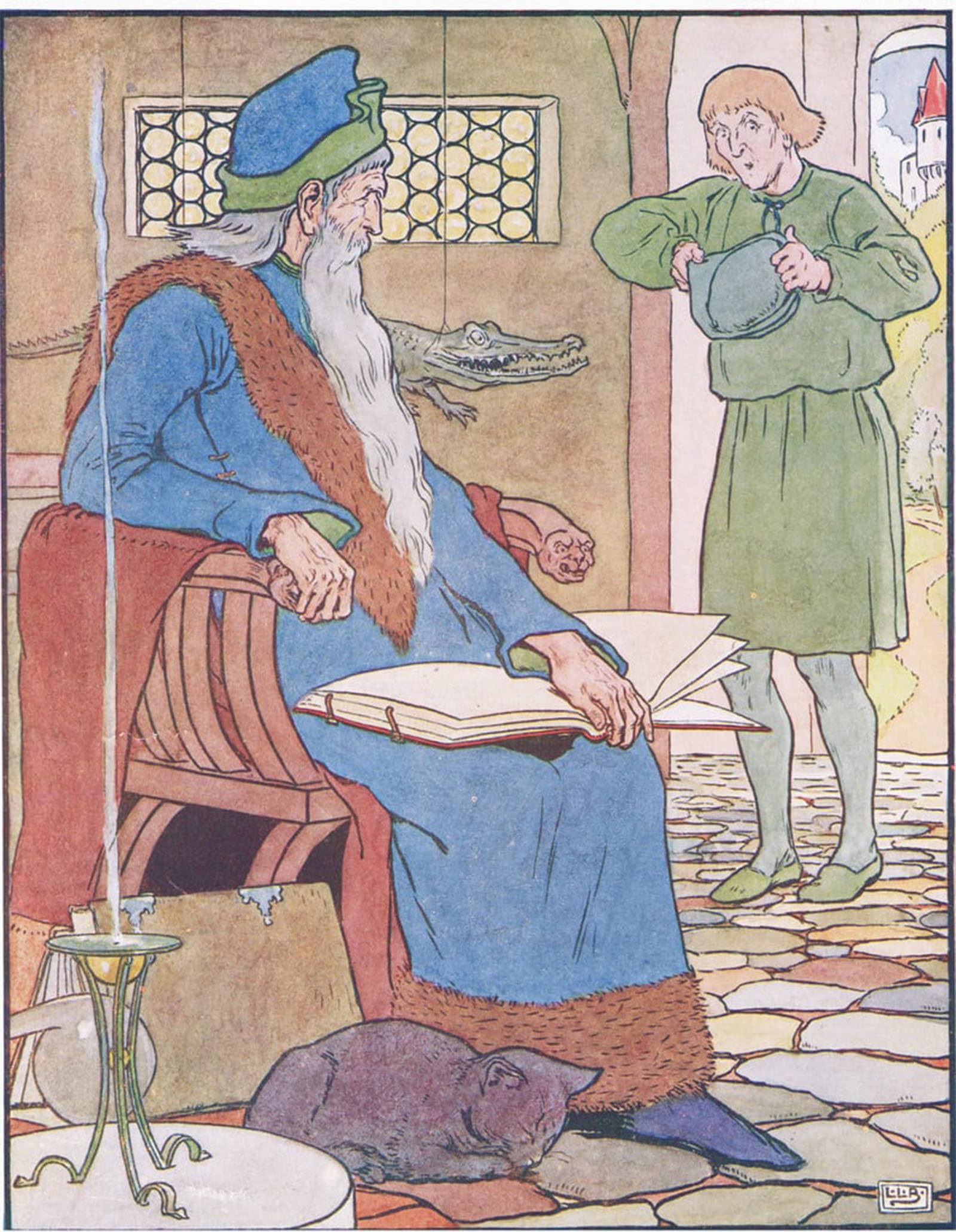 POSTERIIk Famous Print Pop Art Wall Art Graffiti the Ploughman Meets Merlin by Leonard Leslie Brooke Art Prints for Home Decor 60x90cm