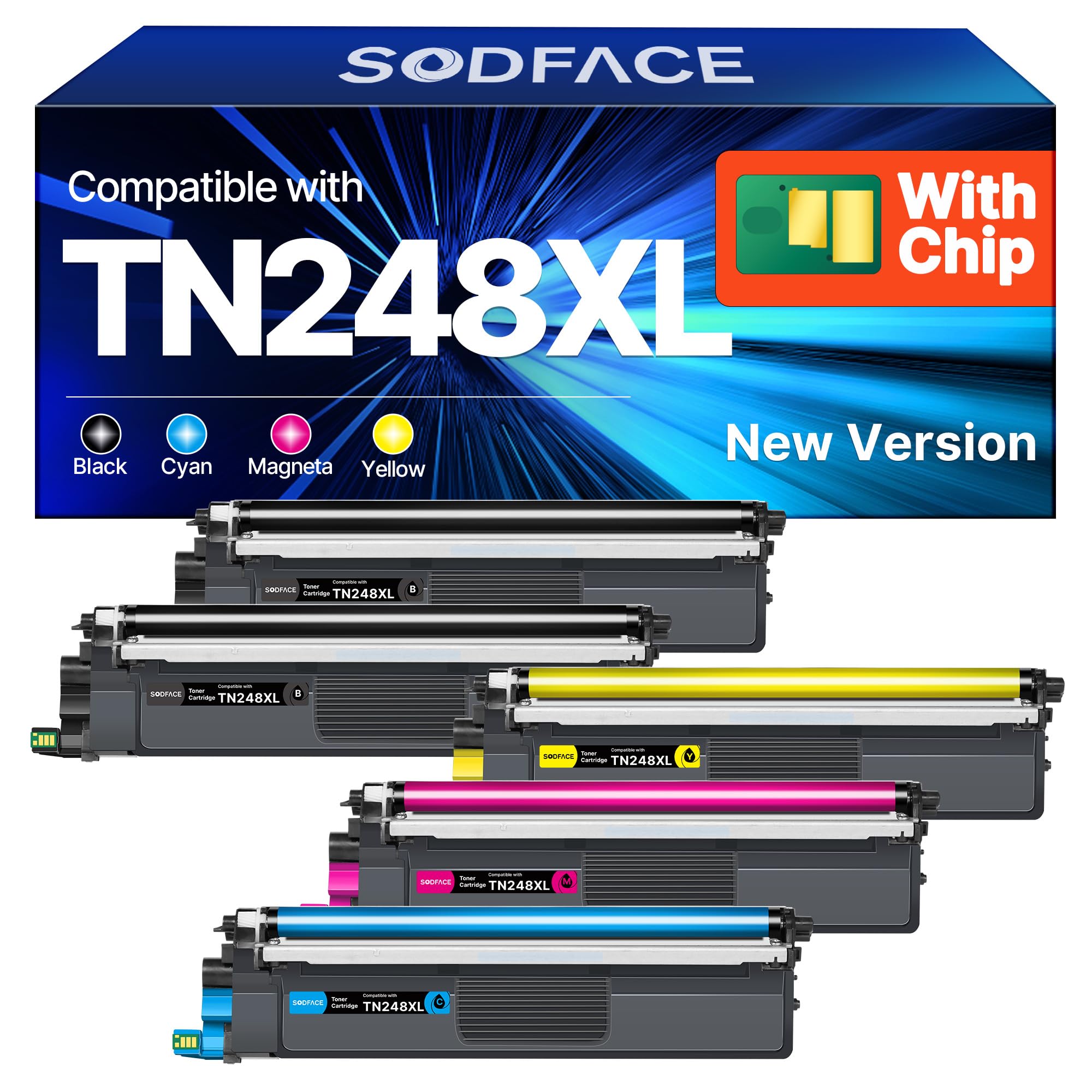 SODFACE CLT-K404S P404C Toner Kompatibel für Samsung C480W Toner für Xpress SL C480FW C48X C480 C480FN C430W C43X C430 CLT-404S CLT-K404S CLT-C404S CLT-Y404S CLT-M404S (Schwarz, 1er-Pack)