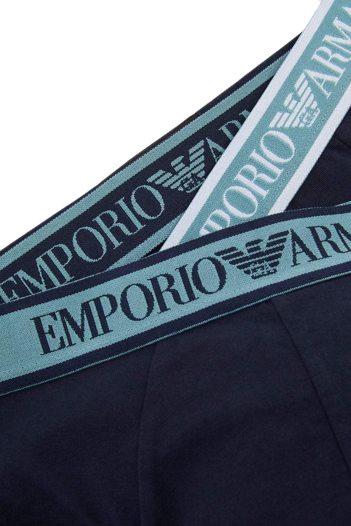 Emporio Armani Underwear Men's 3-Pack Core Logoband Brief, Slip Boxer Uomini, Marine/Marine/Marine,
