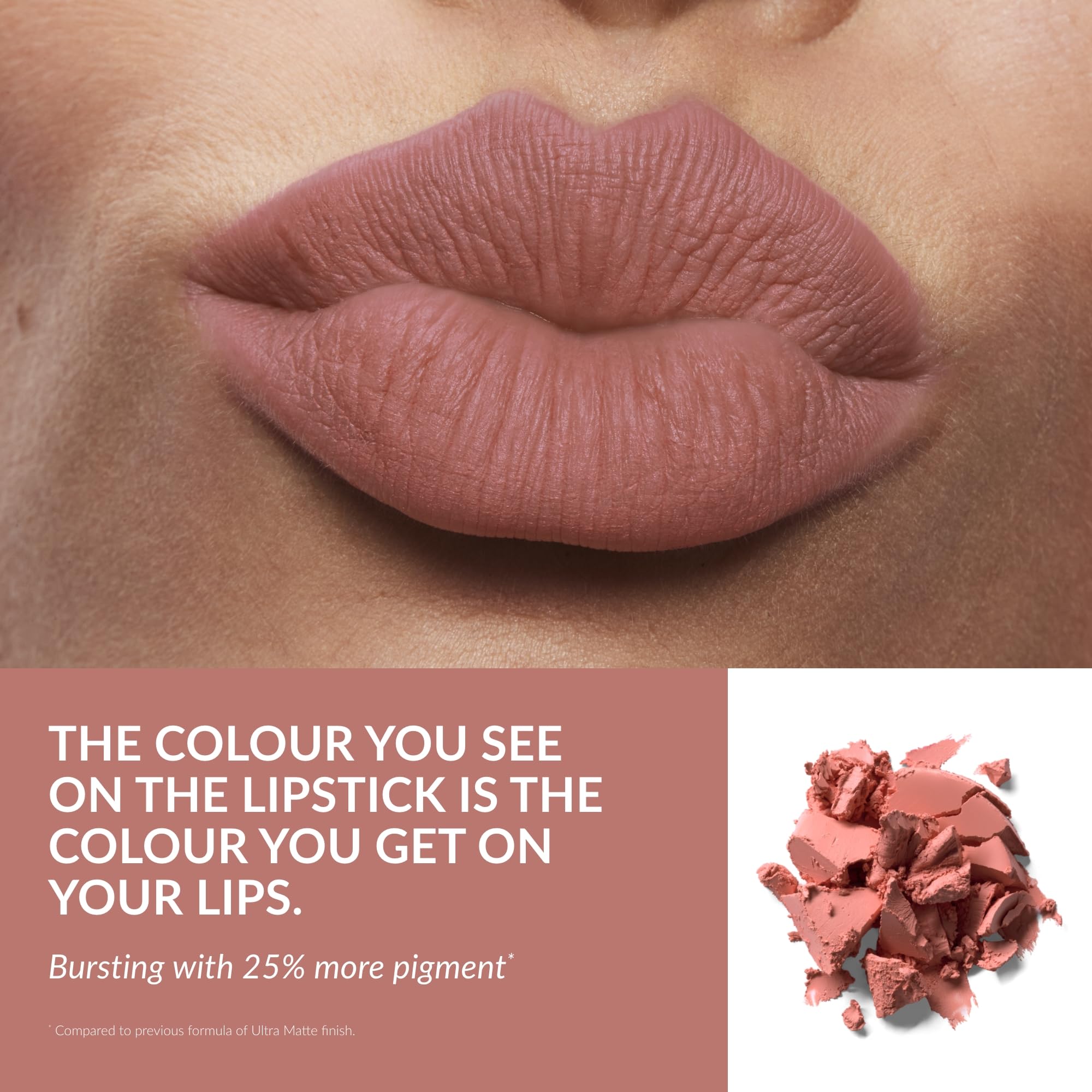 Avon Ultra Matte Lipstick Blush with Vitamin E, Avocado Oil and Sesame Oil for Comfortable Coverage that Won't Cake - Image 3
