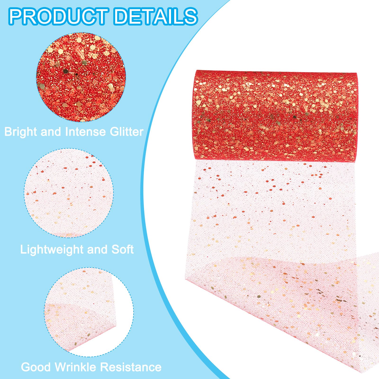 PATIKIL Tulle Fabric Rolls - Image 3