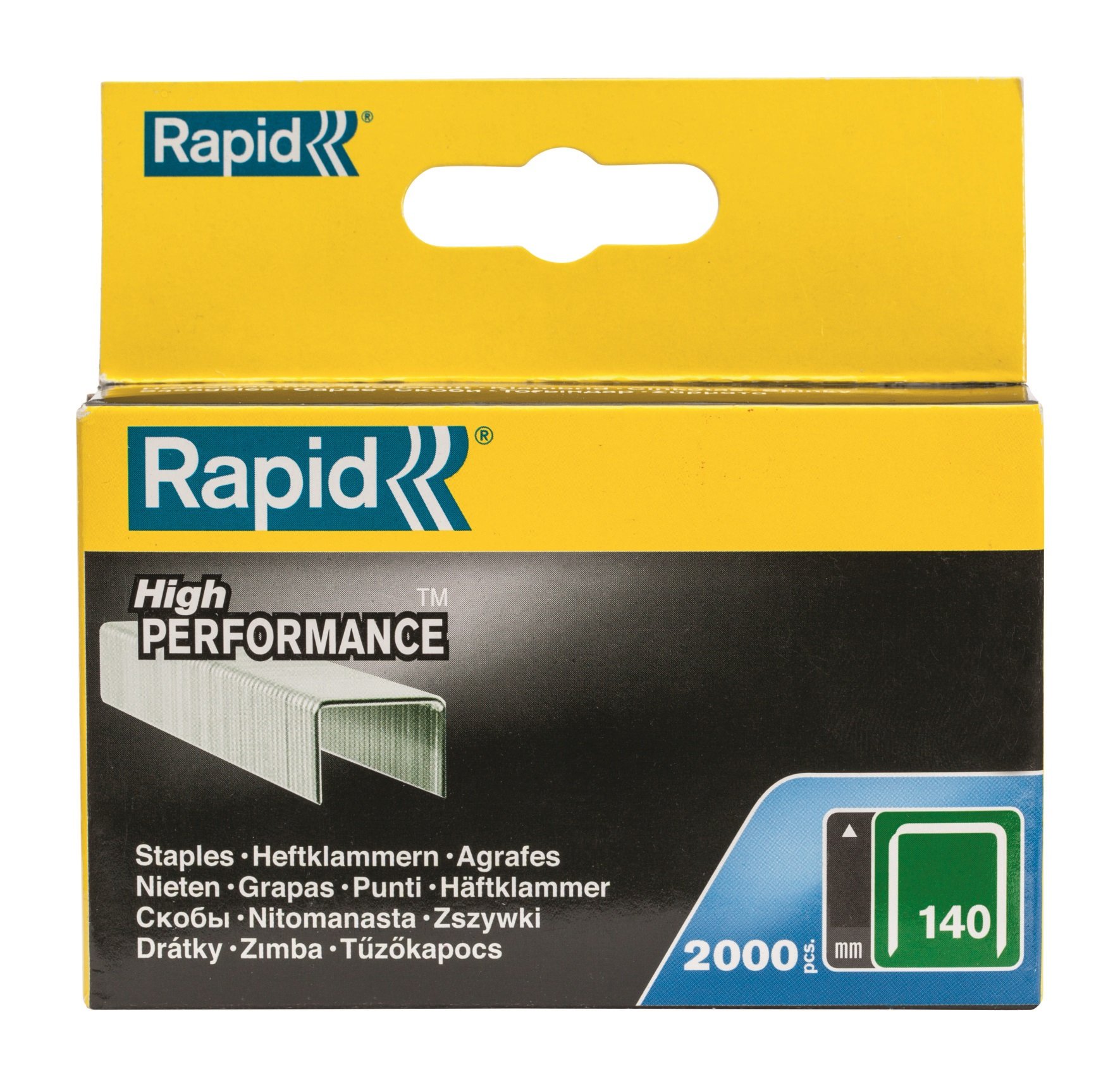 RapidHigh Performance Staples, No.140, Leg Length 6 mm, 11905731-2000 Pieces
