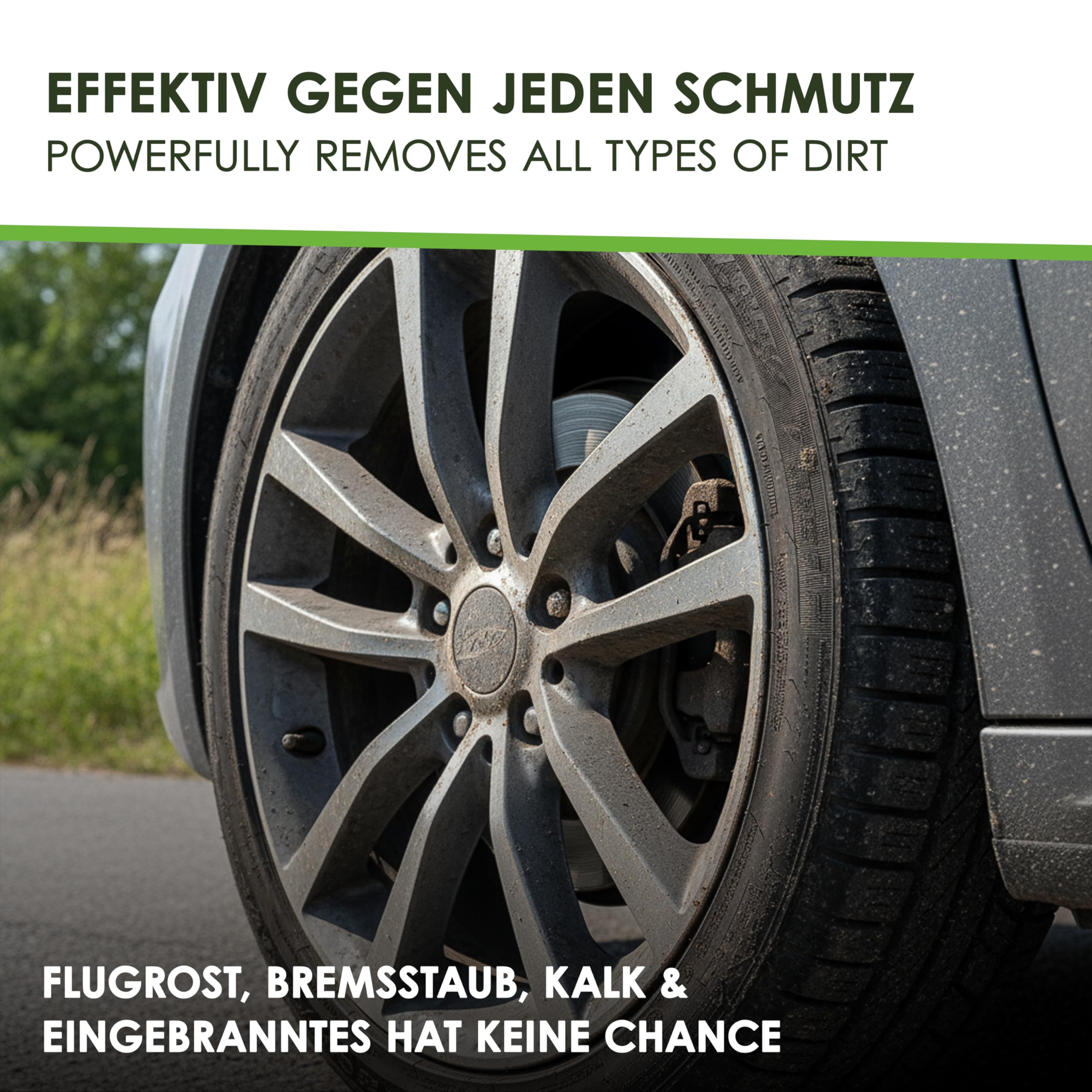 Felgenreiniger für Auto & Motorrad 25L | Saurer Felgen Reiniger effektiv gegen Bremsstaub, Flugrost & hartnäckige Verschmutzungen | Felgenreiniger Alufelgen & Stahlfelgen | Made in Germany
