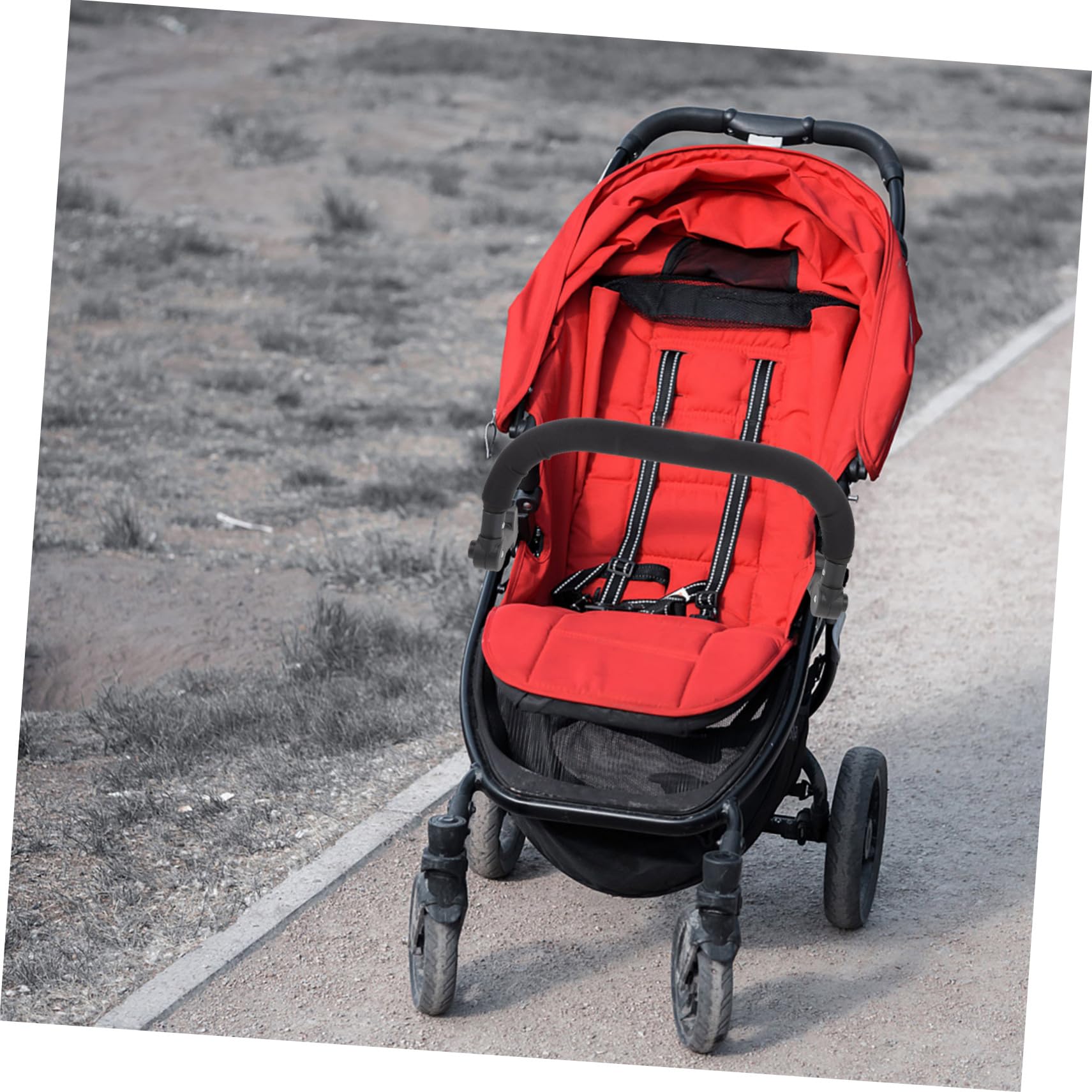 Beaupretty Asa Ajustable para Cochecito de Ñiño y Barra Transversal, Reposabrazos de Esponja y Plástico, para Silla Paseo Ñiño, Compatible Varios Modelos, Accesorio de Varios estilos