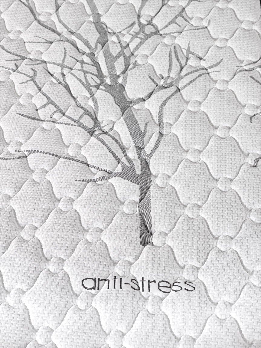 Simpur Relax | Matelas à Mémoire Forme Soft 140x190 cm Therapy Carbone Anti Stress | Épaisseur 19 cm | Tissu 3D avec Système Airfresh | Mousse HR Visco Soft de Haute densité