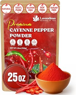 Lavendium, Premium 1.56 lbs Cayenne Pepper Powder– Pure Ground Red Pepper, Bold and Spicy Flavor
