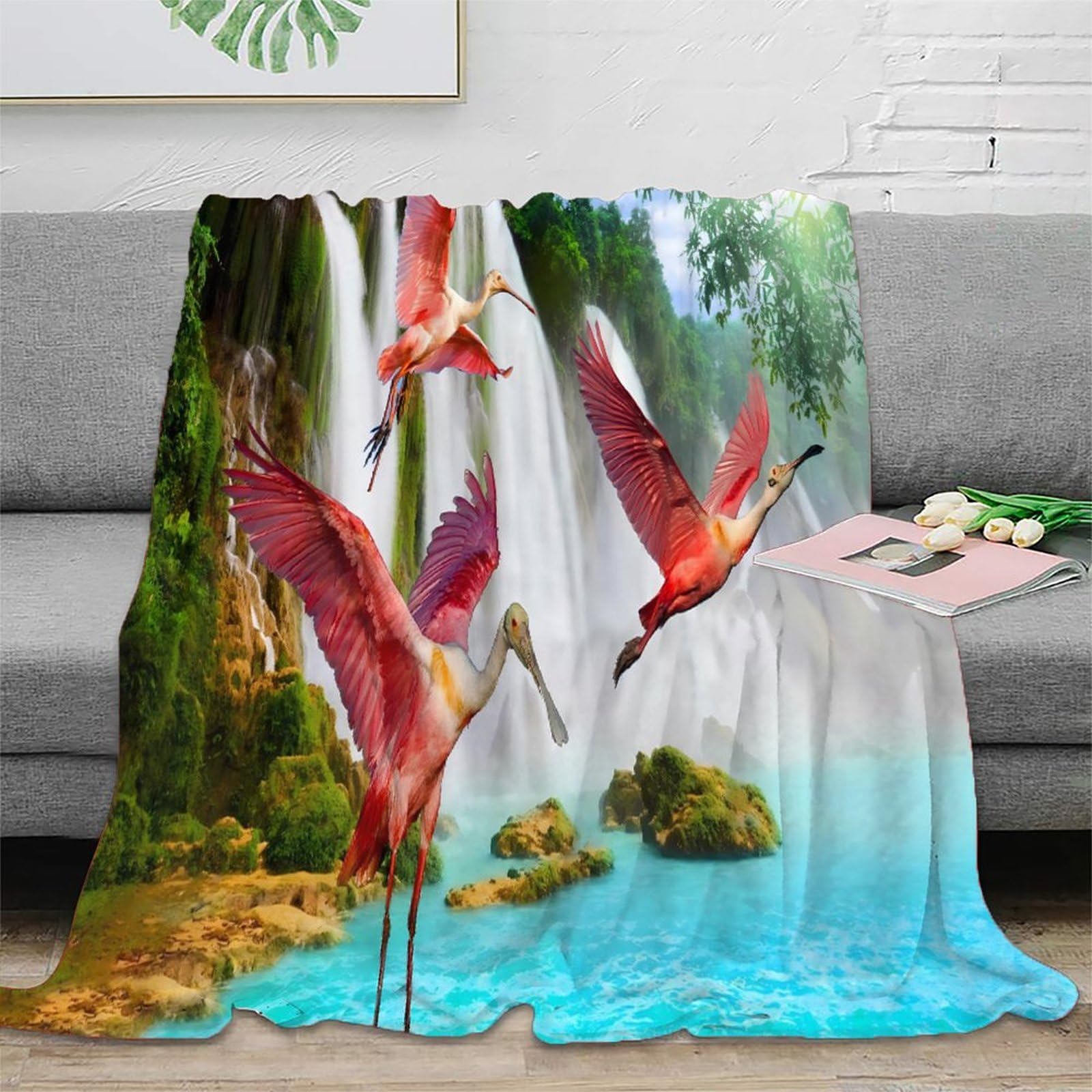 Couverture flamant rose cadeau de mariage idéal