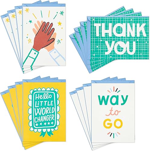 Miniatura 9 de Hallmark Little World Changers Kids Thank you and Blank Cards Surtido (24 tarjetas y sobres) (paquete de 2)