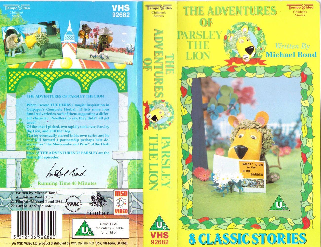 The Adventures Of Parsley The Lion [VHS] Amazon.co.uk DVD & Bluray