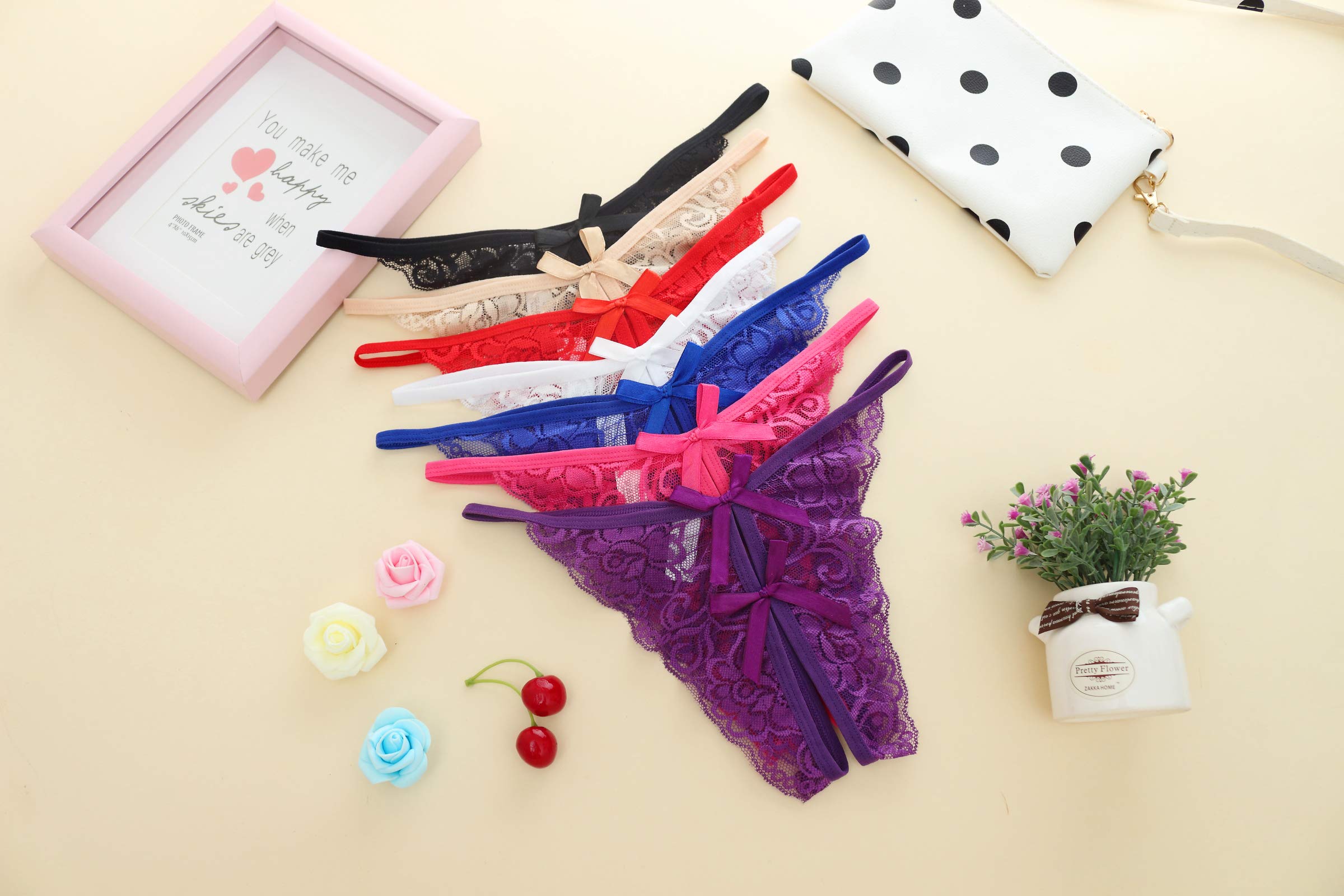 Sexy Panties Lace Underwear 6 Pack Bridal Wedding Lingerie Gift