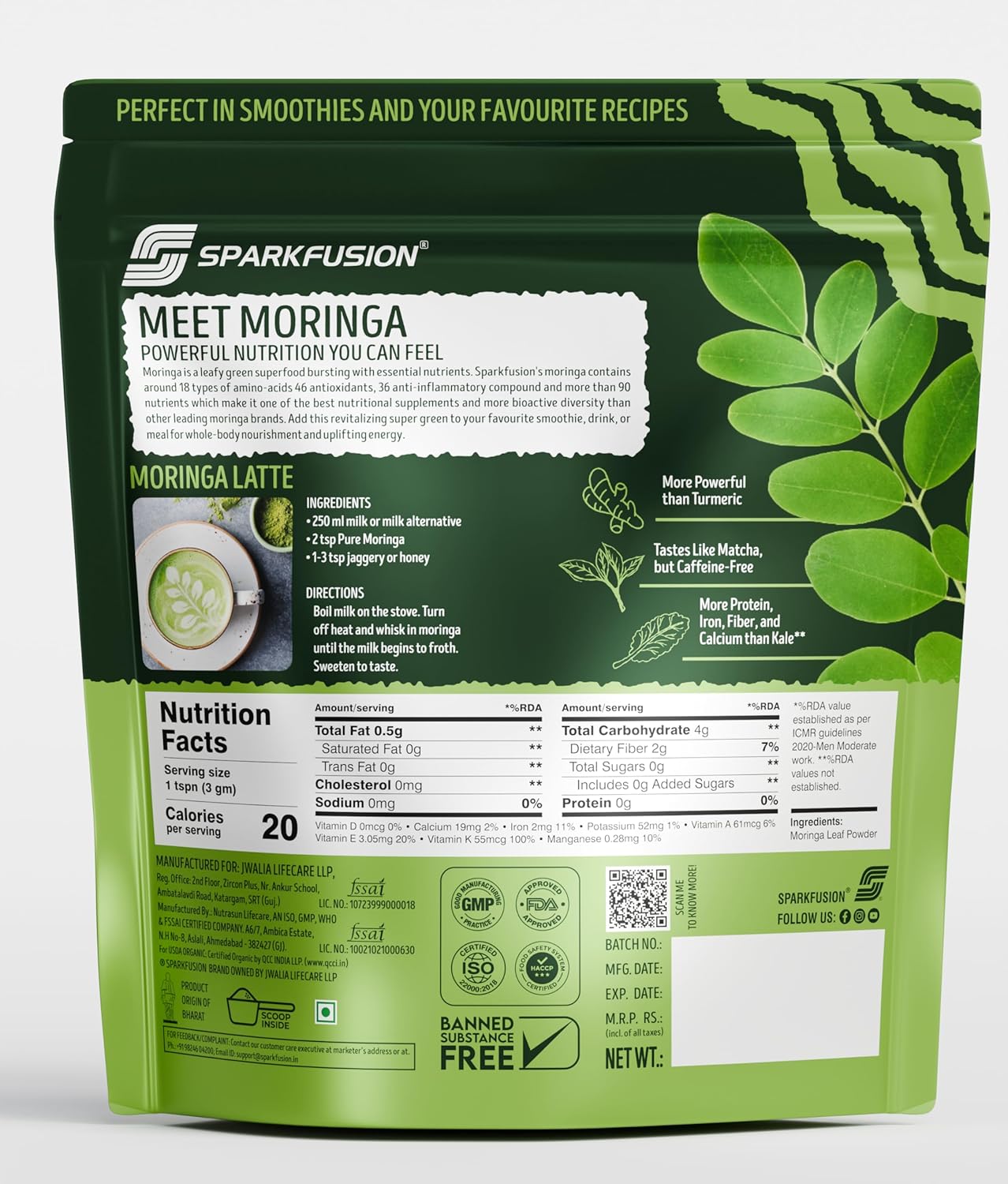 Buy Now Sparkfusion 100% Organic Moringa Powder | 200G | Ayurvedic S... 5 Buy Now Sparkfusion 100% Organic Moringa Powder | 200G | Ayurvedic S...