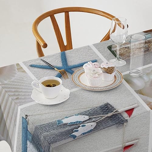 Miniatura 1391 de Mantel floral hippie, diseño retro de los años 70, naranja, rosa, azul, floral, bohemio, estampado estético de margaritas, para fiesta, picnic