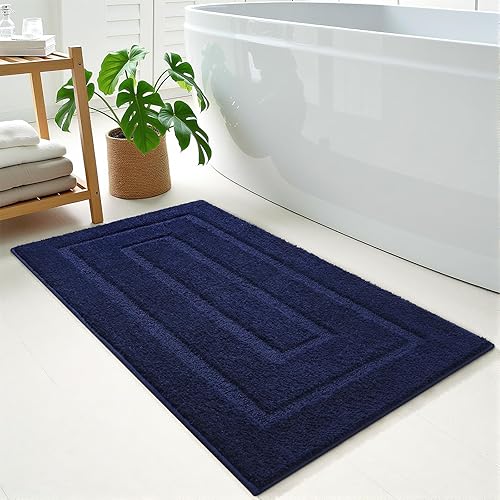 Miniatura 16 de HOMORE Alfombra Pasillo de Baño de 24 x 60 pulgadas, antideslizante, lavable, alfombras de baño largas de microfibra suave y absorbente, tapete de