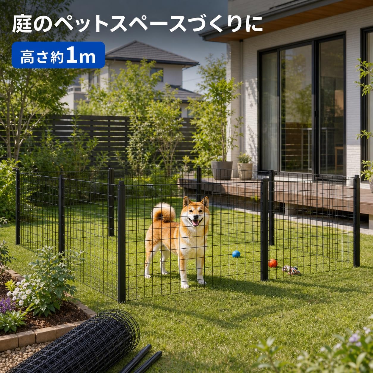 Amazon | HIROHRTV 金網フェンス 黒 PVCコーティング ワイヤーメッシュ