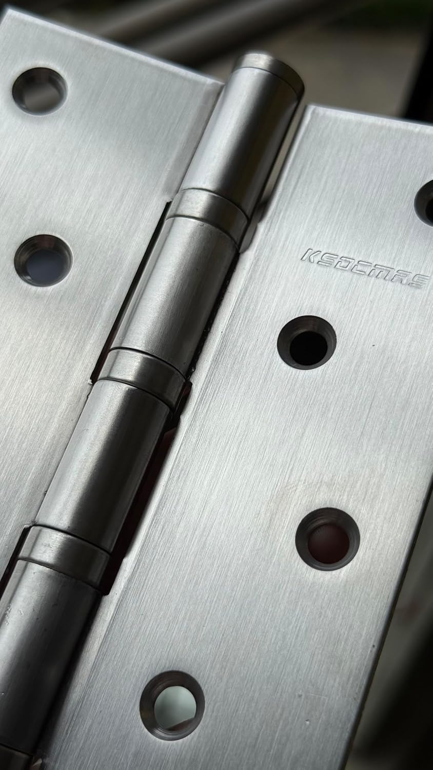 Stainless Steel 6 inch Door Hinges,Heavy Duty Door Hinges Ball Bearing Hinge,6" (152.4mm) x 4" (101.6mm) Exterior Interior Door Hinge，Outer Door Hinge，Square Corners 2 Pack