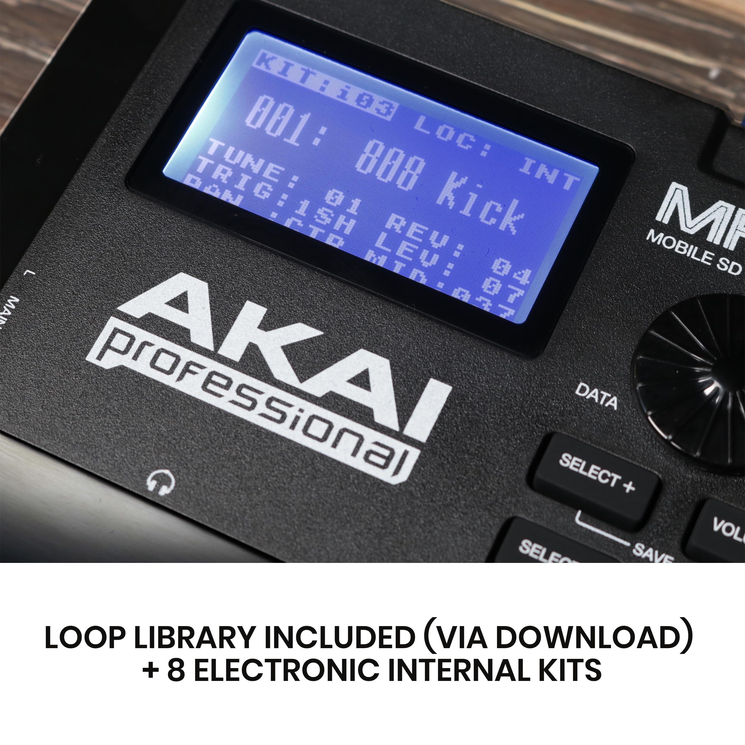 Sampler Akai MPX8 Mobile SD Sample Player | 8 Velocity-Sensitive