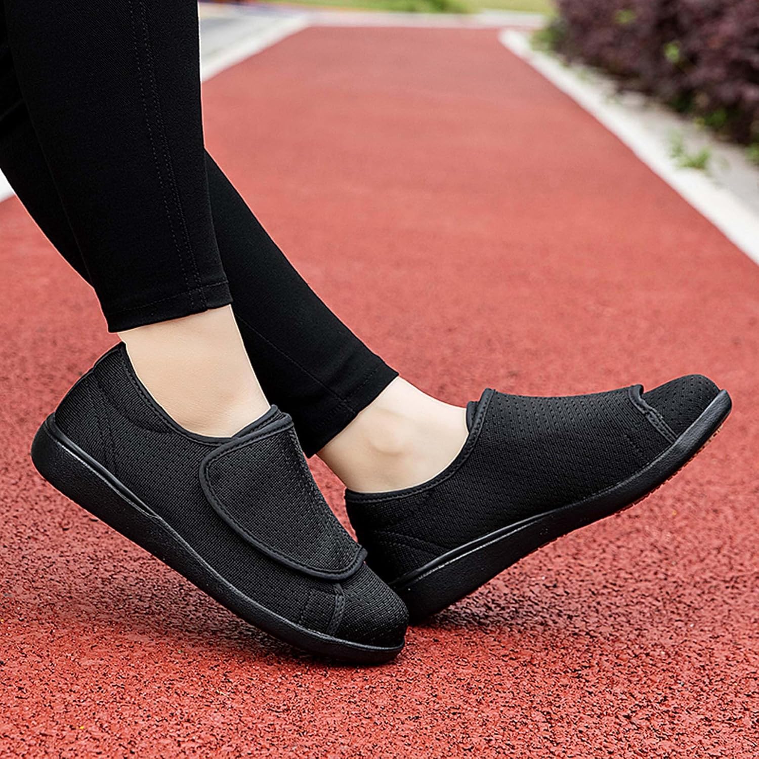 Men's Women's Wide Toe Diabetic Shoes with Adjustable Closure Suitable for Relieving Heel Pain, Plantar Fasciitis, Swelling Elderly Wear