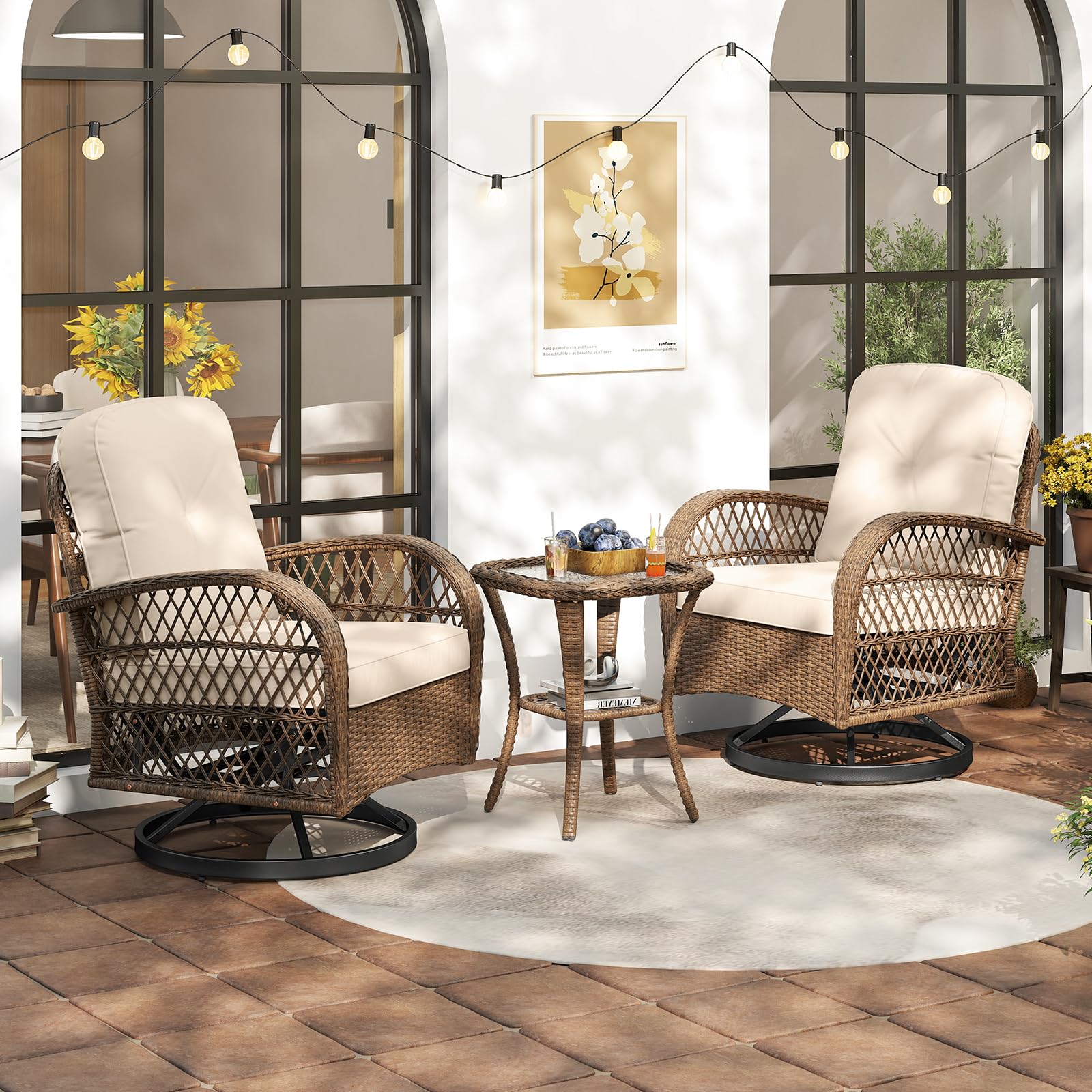 Wicker Home Depot Porch Rocking Chairs Outdoor Swivel Chair