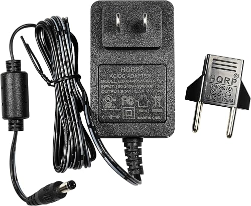Miniatura 2 de HQRP Adaptador de CA compatible con Casio KL750  KL-750  KL750B  KL-750B  KL7000  KL-7000 cable de fuente de alimentación para impresora de