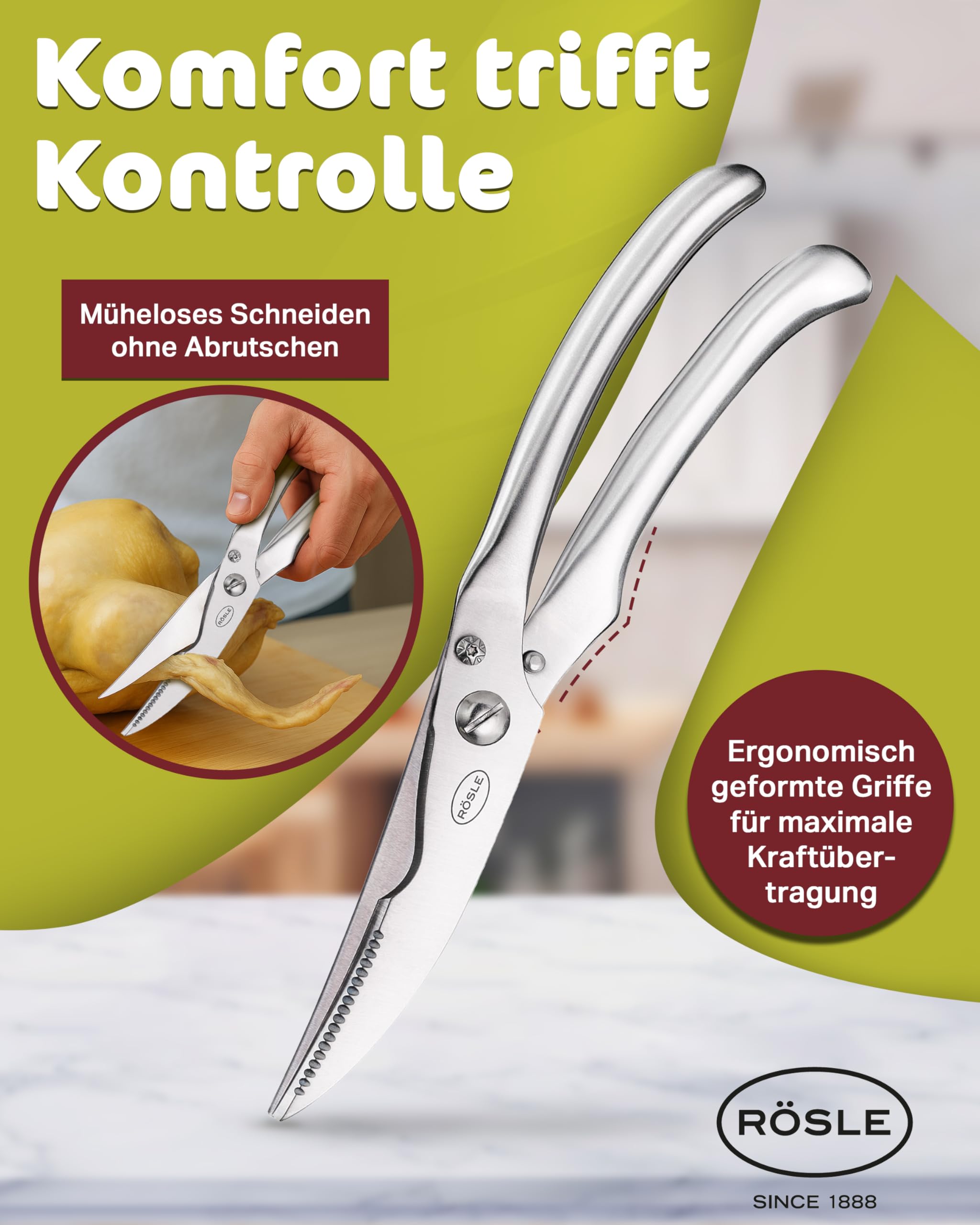 Rösle COZY Ciseaux à volaille 24,5 cm
