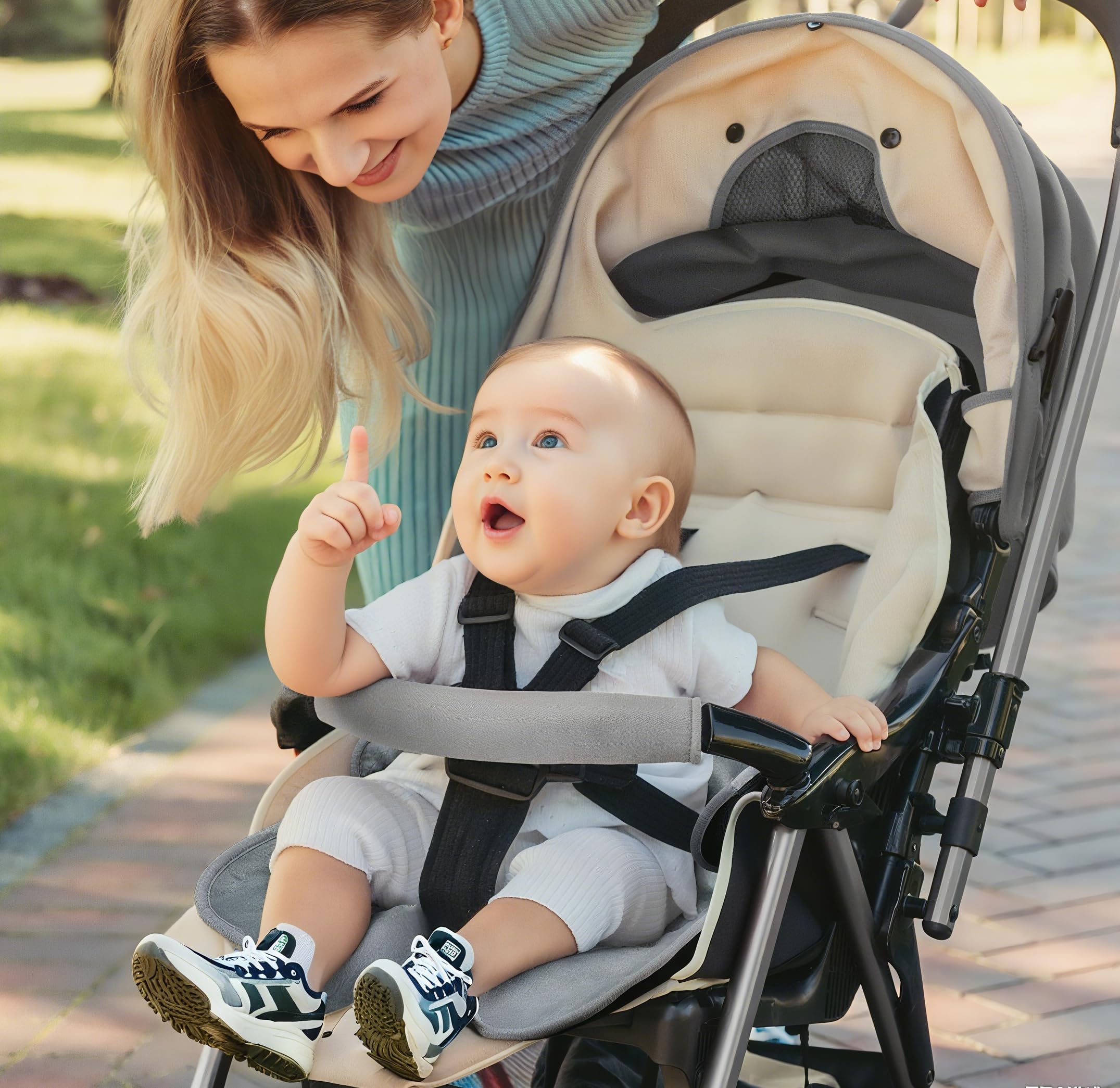 INFANZIA Dry Seat,Paquete de 2 Protectores de Asiento de Coche Impermeables para Entrenamiento de Orinal para niños pequeños, bebés y bebés, Almohadilla para Asientos de Coche, cochecitos, Gris
