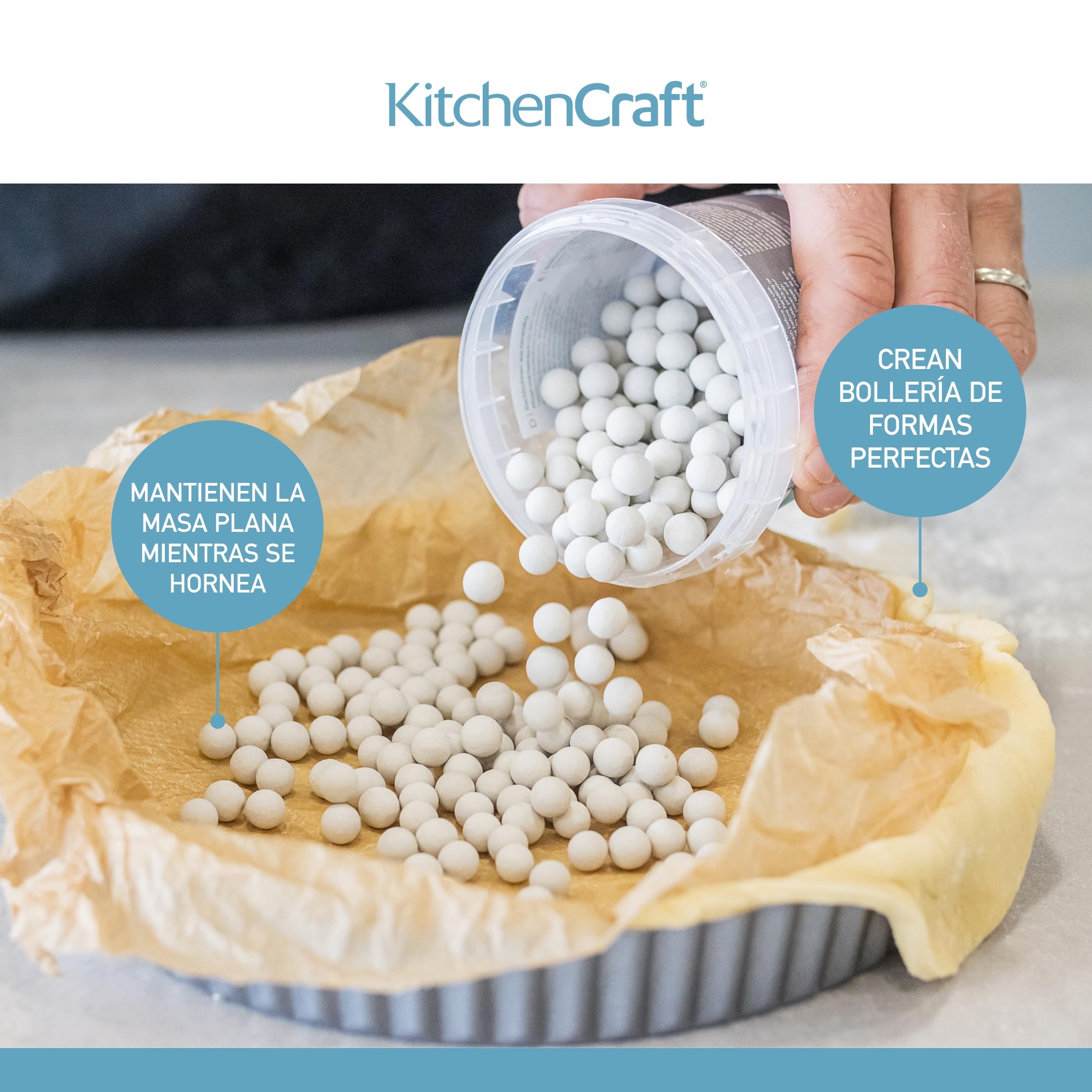 Kitchen Craft Bolitas de cerámica para hornear masas, 500 g