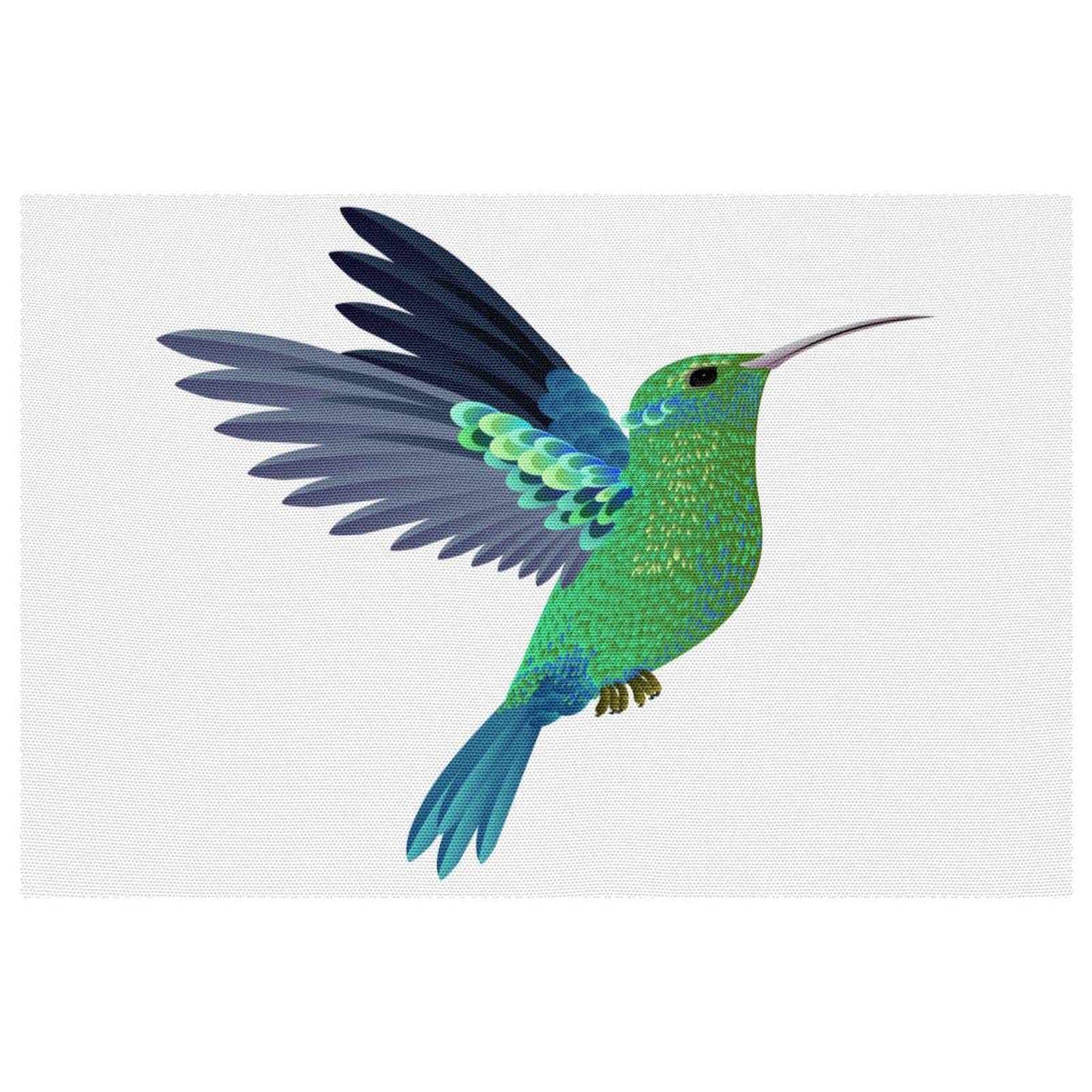 Sets de table antidérapants colibri volant pour protéger la table du chaud