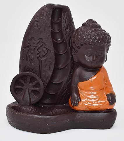 CVANU Wood Smoke Fountain (7 x 7 x 10 cm, Orange)